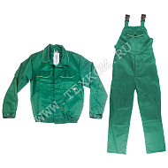 Костюм мужской "Докар" летний куртка, п/к зеленый с лимонным (60-62, 182-188)