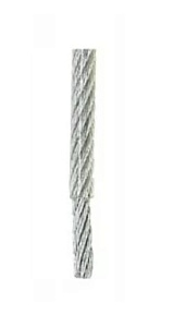 Трос 2/3мм стальной (DIN 3055) в оплетке ПВХ (1 м) ПРОМ