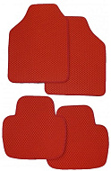 Коврик автомобильный EVA универсальные №1 (красный/красный)