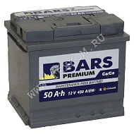 Аккумуляторная батарея BARS Premium 6СТ 50 обр.450А 206Х172Х190 Казахстан