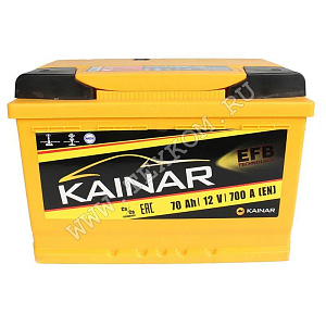 Аккумуляторная батарея KAINAR EFB 6СТ70 VL АПЗ обр.700А 070 11 23 02 0211 05 06 0 L 278х175х190 Ка