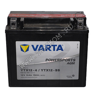 Аккумуляторная батарея VARTA МОТО10 AGM YTX12-4(BS) 152х88х131 (ETN-510 012 009)