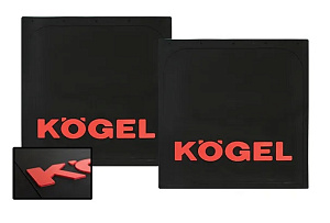 Брызговик 40х40см KOGEL (к-т2шт) объемный текст, красный