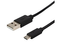 Кабель USB microUSB длинный штекер 1 м черный REXANT