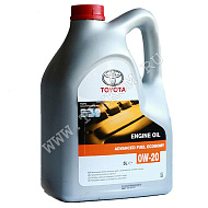 Масло моторное TOYOTA MOTOR OIL 0w20 5л Synthetic Toyota