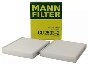 Фильтр салона MANN CU 2533-2 (BIG GB9987)