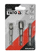 Набор адаптеров 3 шт (1/4', 3/8, 1/2") блистер YATO