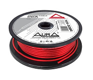 Кабель силовой 10AWG/6мм2 AURA 1м. красный