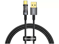 Кабель Baseus Explorer Series Auto Power-Off Fast Charging Data Cable Type-C to IP 20W 2m Black