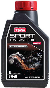 Масло моторное MOTUL TRD SPORT ENGINE OIL 5W40 DIESEL 1л.