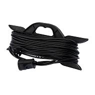 Удлинитель-шнур на рамке PROconnect ПВС 2х0.75, 30 м, б/з, 6 А, 1300 Вт, IP20, черный