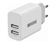 Сетевое зарядное устройство UNN-1-2-04 WIIIX, 2 USB, белый, коробка