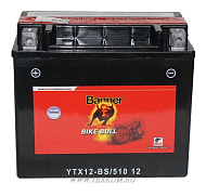 Аккумуляторная батарея BANNER BIKE Bull 10 AGM+гель YTX12-BS 150х87х131 Австрия (ETN-510 012 009)