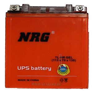 Аккумуляторная батарея гелевая 12V7Ah YTX7L-BS (113x70x130) NRG