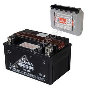 Аккумуляторная батарея ALASKA 6СТ6 сухой + электролит Япония 150х86х93