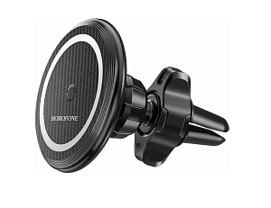 Держатель телефона Borofone BH45 Mobile magnetic wireless fast charging black