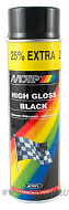 Краска MOTIP черная глянцевая 500мл.