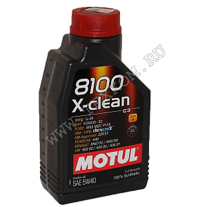 Масло моторное MOTUL 8100 X-CLEAN 5w40 С3 1л.синт.