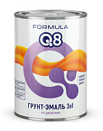 Грунт-эмаль по ржавчине "FORMULA Q8" коричневая 0,9 КГ (1/14)