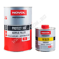 Грунт NOVOL PROTECT 300 MS 4+1 акрил.черный 1л.+отверд.0,25л.