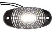 Фонарь габаритный LED 24V, белый (L=70мм, 3-светодиода,"паутинка")