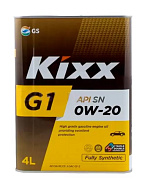 Масло моторное KIXX G1 SN/GF-5 0W20 синт. 4л