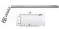 Ключ баллонный 21 удлиненный АвтоДело 39021