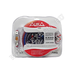 Комплект кабелей для подключения усилителя AURA AMP-0408