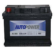 Аккумуляторная батарея AUTOPOWER 6СТ56з прям. A56-L2X 242х175х190 (ETN-556 401 048)