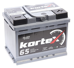 Аккумуляторная батарея KORTEX SILVER Dynamic 6СТ 65 обр. 242х175х190 Турция