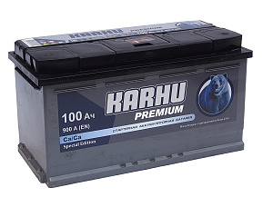 Аккумуляторная батарея KARHU Premium 6СТ100 прям.900А 353х175х190 Казахстан