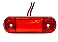 Фонарь габаритный LED 12-24V, MINI, красный (L=85мм, 12-светодиодов "стрелки")