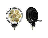 Фара противотуманная 10-30V и рабочего света,21W LED (d=111мм, 7 LED)