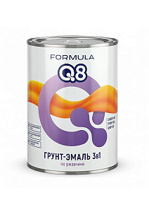 Грунт-эмаль по ржавчине "FORMULA Q8" серая 0,9 КГ (1/14)