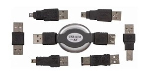 Набор USB 6 переходников + удлинитель REXANT