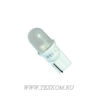 Лампа 12V W5W (W2.1x9.5d-безцокол) светодиод MAT WHITE 12V Megapower