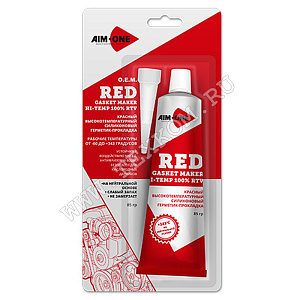 Герметик прокладка AIM-ONE силиконовый (красный) 85г