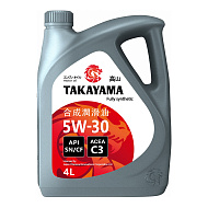 Масло моторное TAKAYAMA 5W30 API SN/CF C3 (пластик) синт. 4л