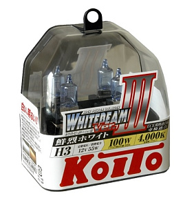 Лампа Н3 12Vx55W (100W) Koito Whitebeam к-кт KOITO