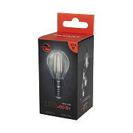 Лампа светодиод. филаментная REXANT Шарик GL45 7.5 Вт 600 Лм 4000K E14 диммируемая, прозрачная колба