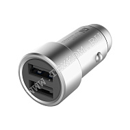 Устройство зарядное авт. USB выход Xiaomi АЗУ 2 USB 3,6 А Car Charger silver