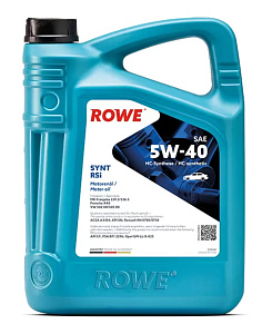 Масло моторное ROWE HIGHTEC RSI 5W40 4л синт.