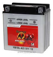 Аккумуляторная батарея BANNER BIKE Bull 11+элект YB10L-A2 135х90х145 Австрия (ETN-511 012 009)
