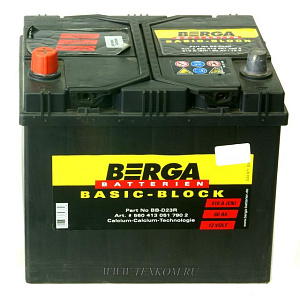 Аккумуляторная батарея BERGA 6СТ60 пр.выс Basic Blocк BB-D23R k232х173х22 (ETN-560 413 051)