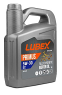 Масло моторное LUBEX PRIMUS EC 5W30 SN синт. 4л.