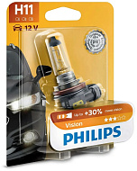 Лампа 12V H11 (55)+30% бл. PHILIPS