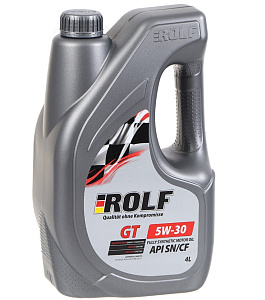 Масло моторное ROLF GT 5W30 SN/CF (пластик.) синт. 4л