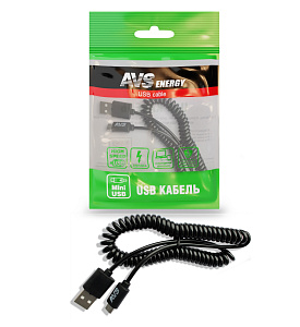 Кабель AVS разъем USB 2.0 Mini USB 2м.