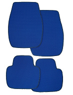 Коврик автомобильный EVA универсальные №3 (синий/синий) к-кт