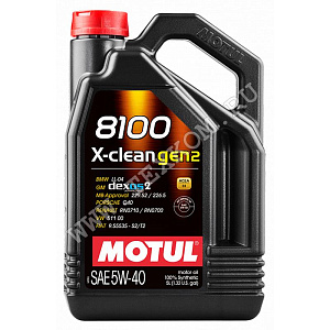 Масло моторное MOTUL 8100 X-CLEAN GEN2 5W40 5л. синт